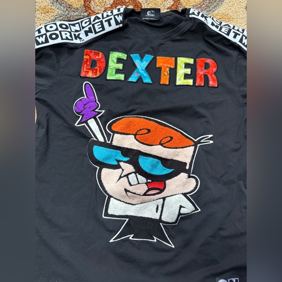 Cartoon Network Dexter Black Kids T-Shirt - Picture 2 of 4